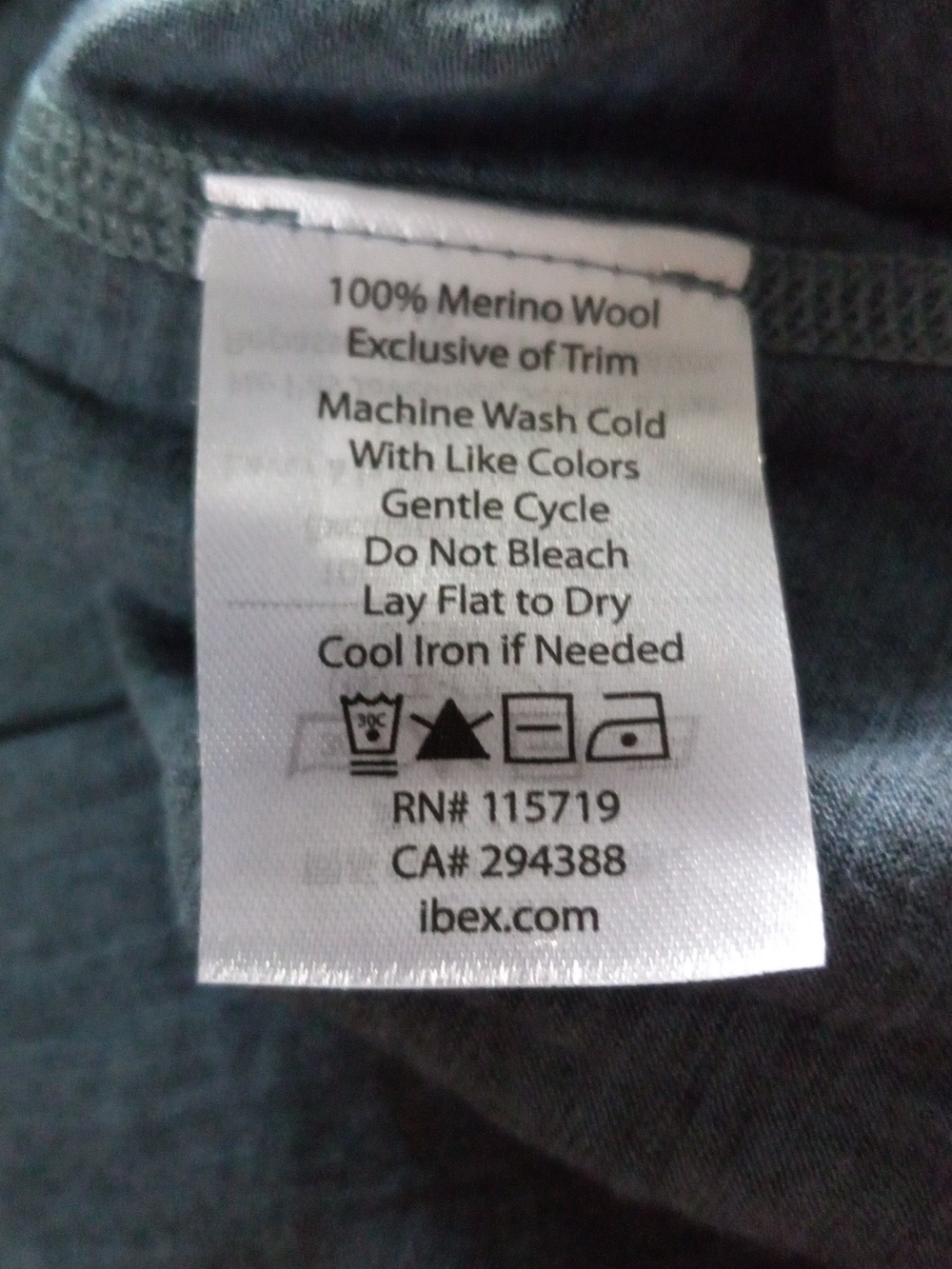 ibex Heathered Blue Short-Sleeve Crew Tee New Without Tag - Picture 4 of 5